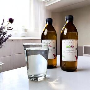 Energy sirup s príchuťou bazy 